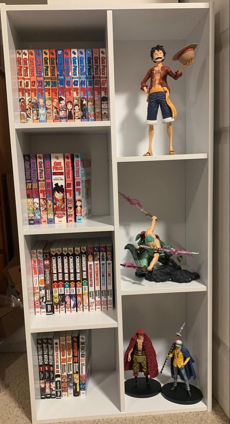 Home Decor Ideas Cozy, Anime Bedroom Ideas, Nerd Room, Otaku Room, One Piece Cartoon, Cute Diy Room Decor, Bedroom Setup, Anime Decor, Anime Room