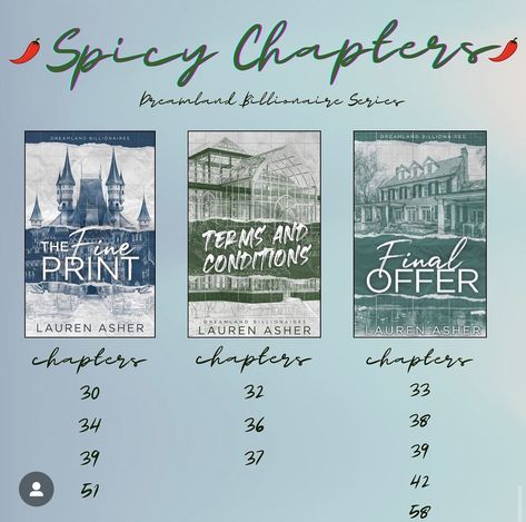 Spicy Chapters, Romcom Books, Romance Books Worth Reading, Lauren Asher, Fiction Books Worth Reading, Book Reading Journal, Romance Series Books, Fantasy Romance Books, Romance Books Quotes