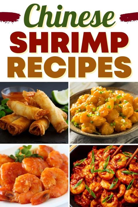 Skip takeout and make these easy Chinese shrimp recipes at home! From kung pao to garlic to fried rice, these tempting shrimp dishes are guaranteed to satisfy. Chinese Food Shrimp Recipes, Asian Shrimp Dishes, Chinese Shrimp Recipes, Chinese Shrimp, Chinese Dishes Recipes, Chinese Seafood, Real Chinese Food, Popular Chinese Dishes, Shrimp Farming