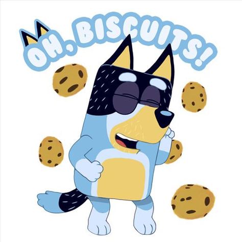 Bluey Party Ideas, Bandit Bluey, Bandit Heeler, Fiesta Bluey, Bluey Dad, Bluey Y Bingo, Bluey Birthday Party, Laptop Case Stickers, Bluey Party