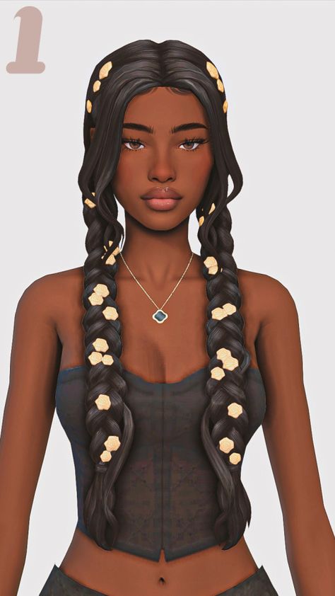 ❥ Braids , Locs , Twists And More. Maxis Match Edition Part 3❥ Sims 4 Rapunzel Cc, Sims 4 Braids, Sims People, Sims 4 Black Hair, Sims 4 Cas Mods, Pelo Sims, The Sims 4 Packs, Sims 4 Mm Cc, Sims 4 Game Mods