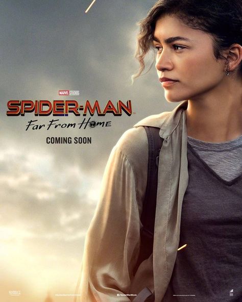 #marvel #mcu #spiderman #tomholland #farfromhome #zendaya #mj Spiderman Zendaya, Spiderman Far From Home, Spider Man Far From Home, Far From Home, Nick Fury, Zendaya Coleman, Jake Gyllenhaal, Home Poster, Home Movies