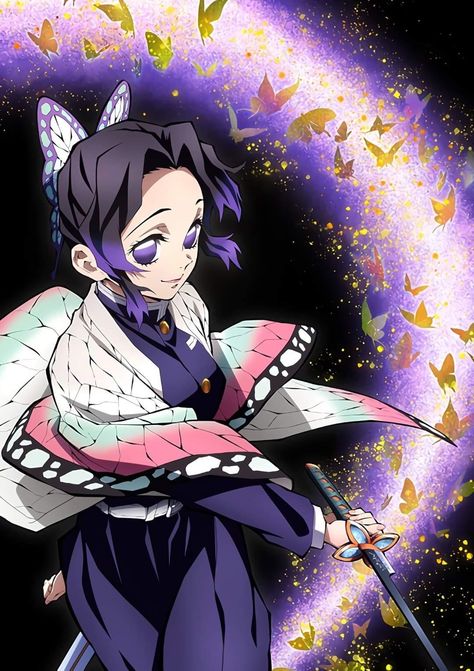 shinobu kocho An Anime, Anime Character, Demon Slayer, Purple, Twitter, Hair, Anime