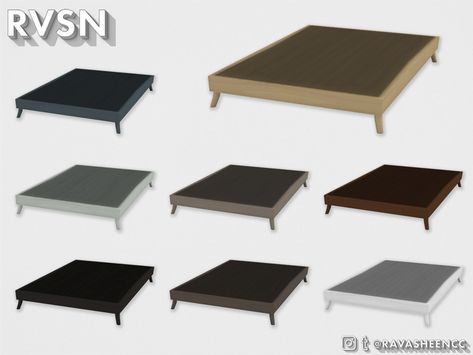 This discrete, platform bed frame is simple and will blend in with any room decor. The extra length on this frame was designed to be used with the 'Nothing Else Mattress' which allows extra room... Ts4 Bed Frame Cc, Ts4 Bed Frame, Sims 4 Cc Platform Bed, Sims 4 Platform Bed, Sims 4 Bedframes, Sims 4 Bed Frames Cc Patreon, Sims 4 Cc Bedframes, Bed Frame Sims 4 Cc, Sims 4 Bed Frame