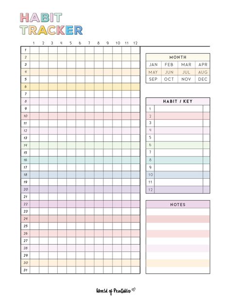 Printable Habit Tracker, Bullet Journal Ideas Templates, Habit Tracker Bullet Journal, Habit Tracker Printable, Bullet Journal Mood Tracker Ideas, Bulletin Journal Ideas, Habit Tracking, Self Care Bullet Journal, Bullet Journal Mood