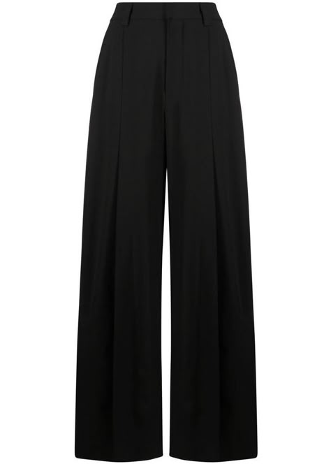 Black Trousers School Outfit, Wide Legged Black Pants, Black Aesthetic Pants, Cheap Black Pants, Black Pants Aesthetic, Pleated Black Pants, Wide Black Pants, Wide Leg Black Pants Outfit, Casual Black Trousers