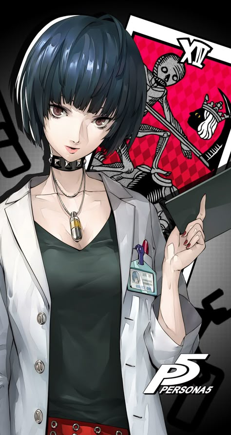 Persona® 5 Mobile Wallpapers Persona Tae Takemi, Tae Takemi Art, Tae Takemi Wallpaper, Tae Takemi Icon, Takemi Persona 5, Persona 5 Tae Takemi, Persona 5 Characters, Takemi Tae, Persona 3 Wallpaper