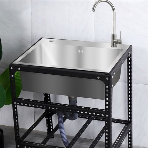 Kitchen Sink Stand, Industrial Kitchen Sink, Portable Sink, Portable Sinks, Sinks Kitchen Stainless, Kitchen Sink Design, Portable Kitchen, Kitchen Sink Accessories, Kitchen Interior Design Decor