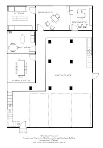 The Warehouse Floor Plan Small Factory Office Design, Warehouse Home Floor Plan, Warehouse Office Design Layout, Industrial Building Floor Plan, Warehouse Plan Layout, Warehouse Plans Architecture, Warehouse Layout Design, Industrial Floor Plan, Warehouse Living Floor Plans