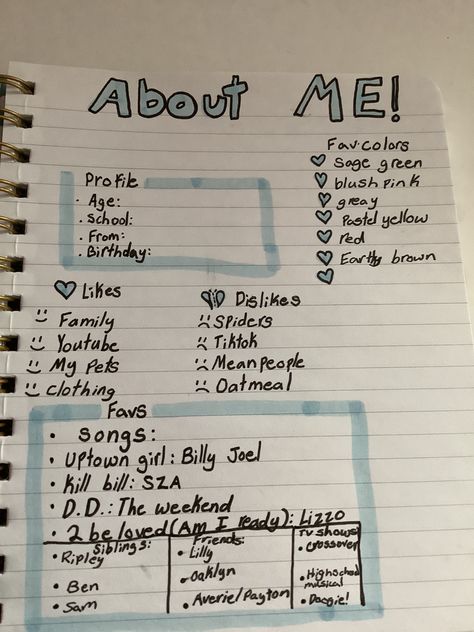 What To Write On The First Page Of Diary, What To Write In An Empty Notebook, What To Do In An Empty Notebook, How To Fill An Empty Notebook, Journal About Me, When Did I Last Bullet Journal, Notebook Idea, Empty Notebook, Empty Book