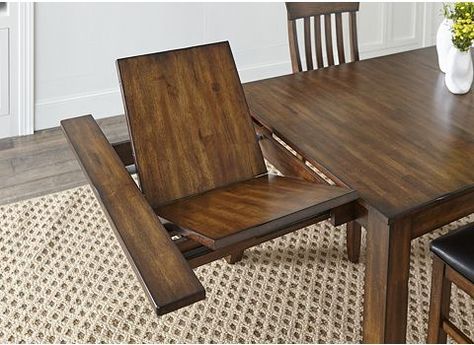 Alternate Chapman Dining Table Image Narrow Dining Room Table, Square Dining Room Table, Narrow Dining Tables, Dining Table With Leaf, Kitchen Table Wood, Wood Table Bases, Expandable Dining Table, Extending Table, Dining Room Tables