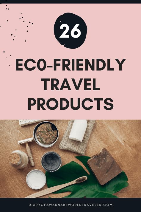 26 of the best eco-friendly travel products. From toothpaste bits to backpacks made out of recycled products. #recycled #sustainable #sustainabletravel #ecofriendly #ecofriendlytravelgear Hiking Packing List, Travel Accessories For Men, Recycled Products, Safe Sunscreen, Packing Lists, Natural Insect Repellant, Travel Products, Eco Friendly Travel, Packing List For Travel