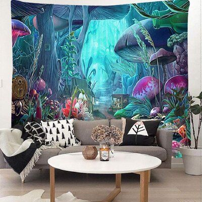 Game Landscape, Khaki Walls, Ocean Room Decor, Man Bedroom, World Tapestry, 1960s Hippie, Background Beach, Magical Room, Ocean Room