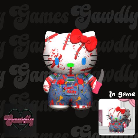 Hello Chuckie Plushie | Patreon Zombie Christmas, Sims Games, Nurse Hat, Hello Kitty Plush, Sims 4 Cc Finds, Flower Clip, Sims Mods, Sims 4 Cc, Maxis Match