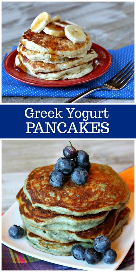 Greek Yogurt Pancakes Recipe, Greek Yogurt Pancakes, Savory Cakes, Pancakes Vegan, Yogurt Pancakes, Greek Yogurt Recipes, Yogurt Recipes, Ww Recipes, Savoury Cake