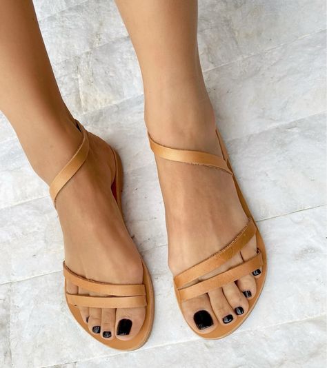 Greek Gladiator, Brown Sandals Flat, Sandals Greek, Roman Sandals, Leather Sandals Handmade, Comfy Sandals, Genuine Leather Sandals, Handmade Sandals, Womens Summer Shoes