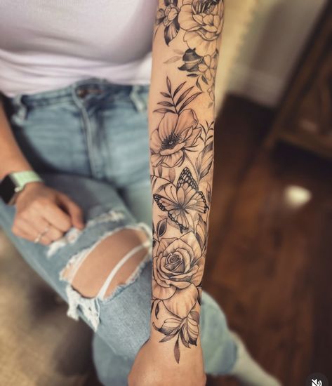 Upper Half Arm Sleeve Tattoo For Women, Women's Arm Sleeve Tattoo, Forearm Tattoos Flowers, Forearm Half Sleeve Tattoos For Women, Nurse Sleeve Tattoos For Women, Lower Half Sleeve Tattoos For Women, Women’s Arm Sleeve, Vine Sleeve Tattoo, Forearm Sleeve Tattoo Women