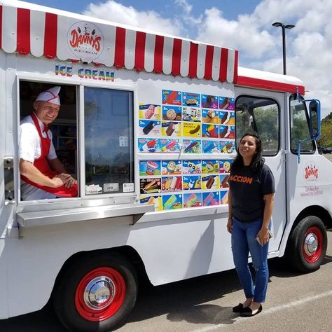 Ice Cream Truck Ideas, Illustration Prompts, Summer Hangout, Ice Cream Trucks, Volkswagen Minibus, Camp Ground, Ice Cream Man, Serve Ice Cream, Visual Metaphor