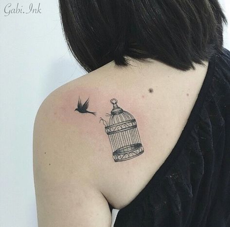 Small Bird Cage Tattoo, Birds Flying Out Of Cage Tattoo, Bird Cage Tattoos For Women, Open Bird Cage Tattoo, Bird Out Of Cage Tattoo, Open Cage Tattoo, Cage Bird Tattoo, Bird And Cage Tattoo, Bird And Cage Tattoo Freedom