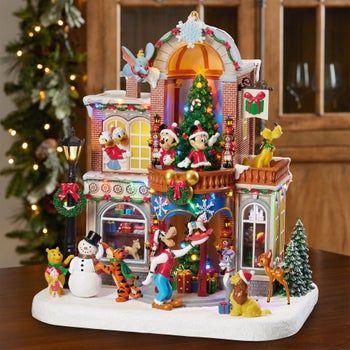 Disney Animated Holiday Toy Shop Disney Xmas, Classic Christmas Songs, Toy Kitchen Accessories, Hark The Herald Angels Sing, Disney Christmas Decorations, Disney House, Oak House, Christmas Tree Decorating Themes, Cozy Christmas Decor