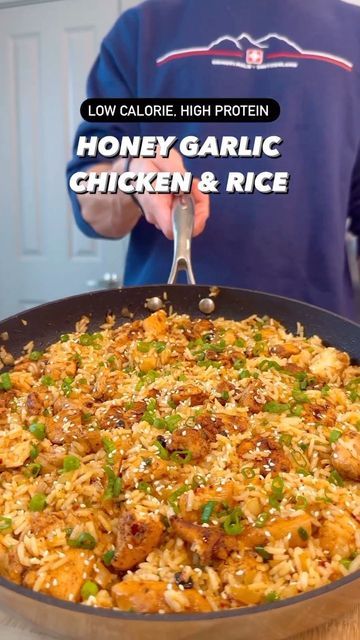 Honey Garlic Chicken And Rice, Garlic Chicken And Rice, Stealth Health, 500 Calorie Meals, Low Calorie Chicken, 500 Calorie, Low Carb High Protein, High Protein Low Calorie, Easy Healthy Meal Prep