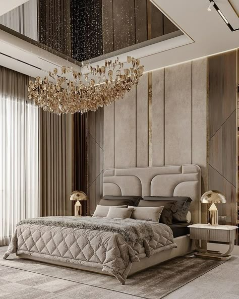 BOCA DO LOBO® | Transform your bedroom into a sanctuary of luxury with Tarek Alkhattab’s masterful design. Immerse yourself in an environment crafted to... | Instagram Wall Panels Bedroom, Luxe Bedroom, Luxury Bedroom Furniture, Luxury Room Bedroom, Bedroom Interior Design Luxury, Modern Luxury Bedroom, Прикроватные Тумбочки, Modern Bedroom Interior, Luxury Bedroom Design