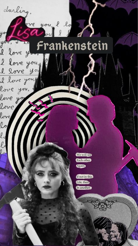 #love #art #painting #vintage #whimsigoth #quotes #horror #lisafrankenstein Frankenstein Movie Poster, Frankenstein Wallpaper, Tim Burton Quotes, Frankenstein Movie, Kathryn Newton, Cloud Wallpaper, Lisa Frank, Painting Vintage, Admit One