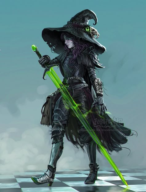 Witch Characters, Cyberpunk Character, Dungeons And Dragons Characters, Dungeons And Dragons Homebrew, Witch Art, High Fantasy, Fantasy Warrior, The Witch, Dnd Characters