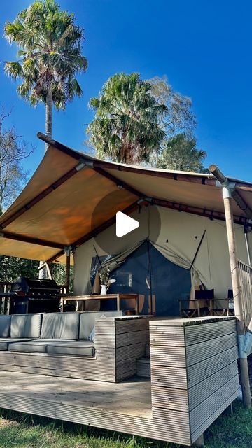 Myall River Glamping on Instagram: "A walk through ‘Koala’ 🐨 Safari Tent. Sleeping up to six guests, it is the largest of our three Glamping Tents.

Tap the link in our bio and explore the different layouts and decor of our canvas hideaways.

#myallriverglamping #glampingnsw #glampingnotcamping #koalatent #safaritent #visitnsw #barringtoncoast #greengetaways #sustainabletravel #grouptravel #girlsweekendaway" Tented Camp Luxury, Singita Sabora Tented Camp, African Safari Tent Glamping, Camp Netanya Batangas, Smokemont Campground, Safari Tent, Group Travel, Sustainable Travel, Girls Weekend