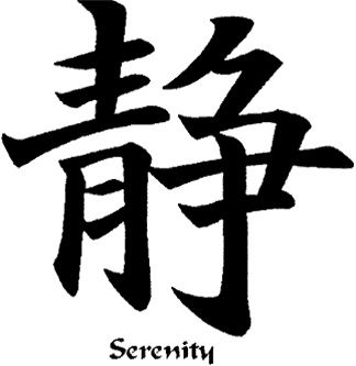 Serenity tattoo-  I'm not much on tattoos but I love the serenity symbol! Serenity Symbol, Serenity Prayer Tattoo, Serenity Tattoo, Prayer Tattoo, Star Tattoo Meaning, Dragon Tattoo Meaning, Kanji Japanese, Kanji Symbols, Tattoo Themes