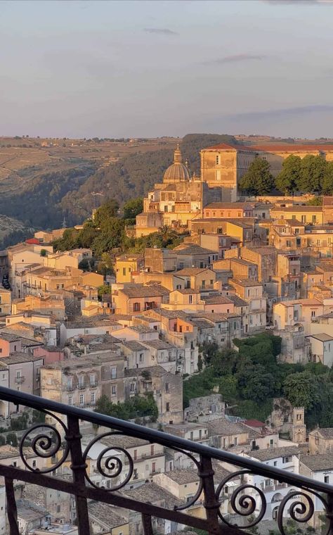 Ragusa, Sicily - George Eats Ragusa Italy, Italy Sicily, Southern Italy Aesthetic, Sicily Italy Aesthetic, Italy Vibes, Sicily Travel, Italy Landscape, Sicily Italy, Italy Aesthetic