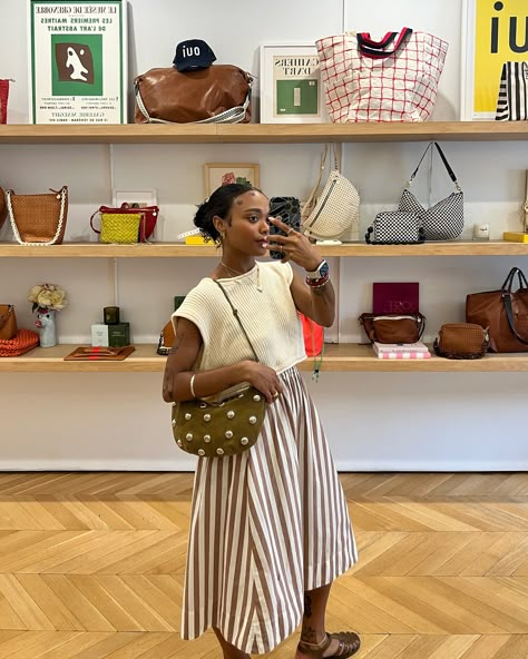 Clare V. shop teams decked out in August cuteness ❤️ Cashmere Outfits, Cami Nyc, Clare V, Cashmere Accessories, Clare V., Pullover Cardigan, Long Midi Dress, Cashmere Turtleneck, Wallet Pouch