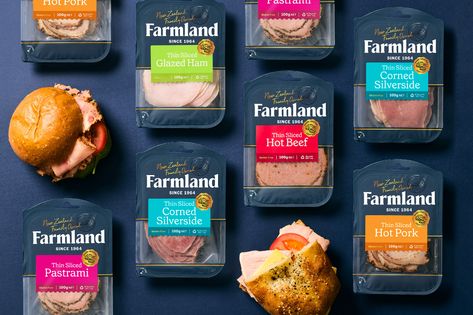 Ham Packaging Design, Corned Silverside, Meat Packaging, Buffalo Burgers, Chicken Brands, Frozen Food Packaging, Cheese Packaging, Ham Glaze, Food Pack