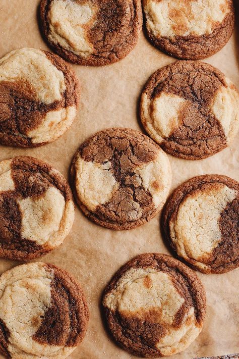 Chinese Five-Spice Molasses Latte Cookies - by Angela Chung Molasses Latte, Chinese Five Spice Powder, Ginger Molasses, Shot Of Espresso, Ginger Molasses Cookies, Molasses Cookies, Roll Cookies, Spice Cookies, Vanilla Cookies