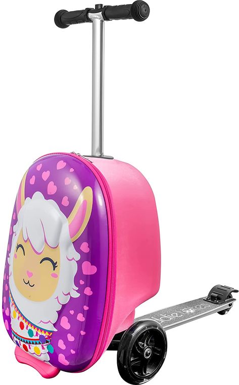 Suitcase Scooter, Luggage For Kids, Luggage Scooter, Scooter Luggage, Christmas Door Decorating Contest, Christmas Presents For Kids, Cute Suitcases, Doll Crib