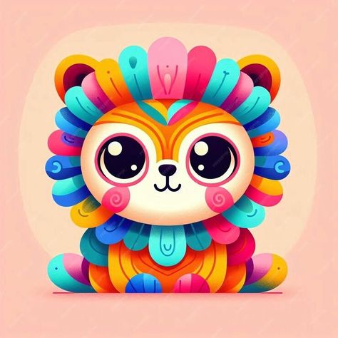 Premium Photo | Rainbow Lion A Whimsical and Colorful Illustration Rainbow Lion, About Rainbow, Colorful Illustration, Premium Photo, Graphic Resources, Lion, Rainbow, Animals, Color