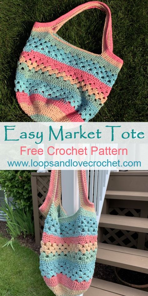 Crochet Grocery Bag, Tote Crochet, Free Crochet Bag, Confection Au Crochet, Crochet Bag Pattern Free, Bag Pattern Free, Market Tote Bag, Crochet Market Bag, Crochet Clutch