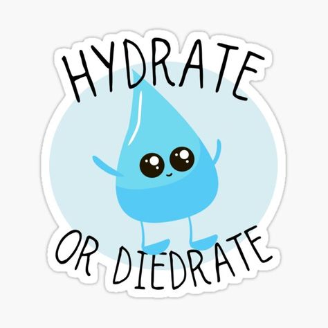 Hydrate Gifts & Merchandise for Sale | Redbubble Hydrate Or Diedrate, Origami Crafts Diy, Design Sticker, Origami Crafts, Post It Notes, A Cartoon, Puns, Science Poster, Sticker Design