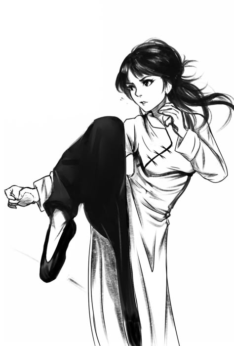 Anime Martial Art, Kung Fu Drawing, Martial Arts Drawing, Martial Arts Poses, Manga Reference, Poses Manga, Martial Arts Techniques, Martial Arts Styles, Poses References