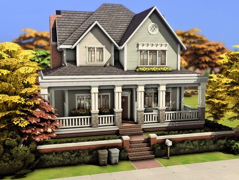 Sims 4 Southern House, Family Houses Sims 4, Sims 4 Suburban Family Home, Sims 4 Aesthetic House Cc, Sims 4 House Layout Floor Plans, Sims 4 Family House Download, Sims 4 Family House Floor Plans, Cozy Suburban House, Sims 4 Big Family House