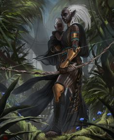 Fantasy Friends, Elf Warrior, Heroic Fantasy, Fantasy Sci Fi, Paintings And Drawings, The Elder Scrolls, Fantasy Races, Dark Elf, Dungeons And Dragons Homebrew