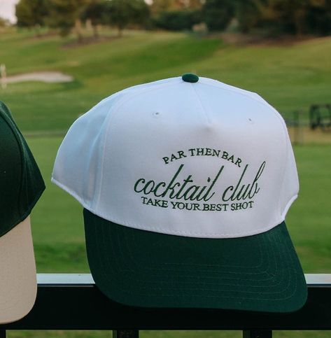 Golf Bar Crawl Outfit, Golf Trucker Hat, Country Club Theme, Masters Party, Golf Girl, Trendy Golf, Golf Birthday Party, Golf Inspiration, Golf Event