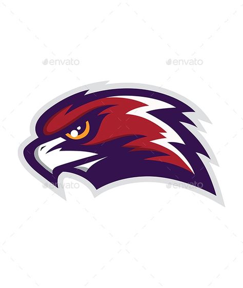 Hawk Mascot, Flying Hawk, Basketball Fundraiser, Bird Eagle, Head Drawing, Image Logo, Logo Mascot, Drawing Simple, Event Flyer Templates