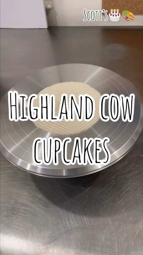 Highland cow cupcakes._Enjoy and have an amazing day- sending love your way | cupcake | Highland cow cupcakes._Enjoy and have an amazing day- sending love your way | By Scott’s Cake Love Highland Cow Cupcakes, Cow Cupcakes, Kids Food Crafts, Cow Cookies, Nerd Wedding, Cow Cakes, Editing Videos, Cupcake Tutorial, Dug Out