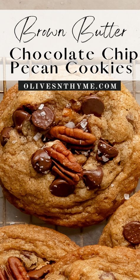 Cinnamon Pecan Chocolate Chip Cookies, Chocolate Chip Pecan Cookies Recipe, Bourbon Pecan Chocolate Chip Cookies, Canna Cookies, Chocolate Chip Cookies With Pecans, Cookie Variations, Chocolate Pecan Cookies, Pecan Chocolate Chip Cookies, Chocolate Chip Pecan Cookies