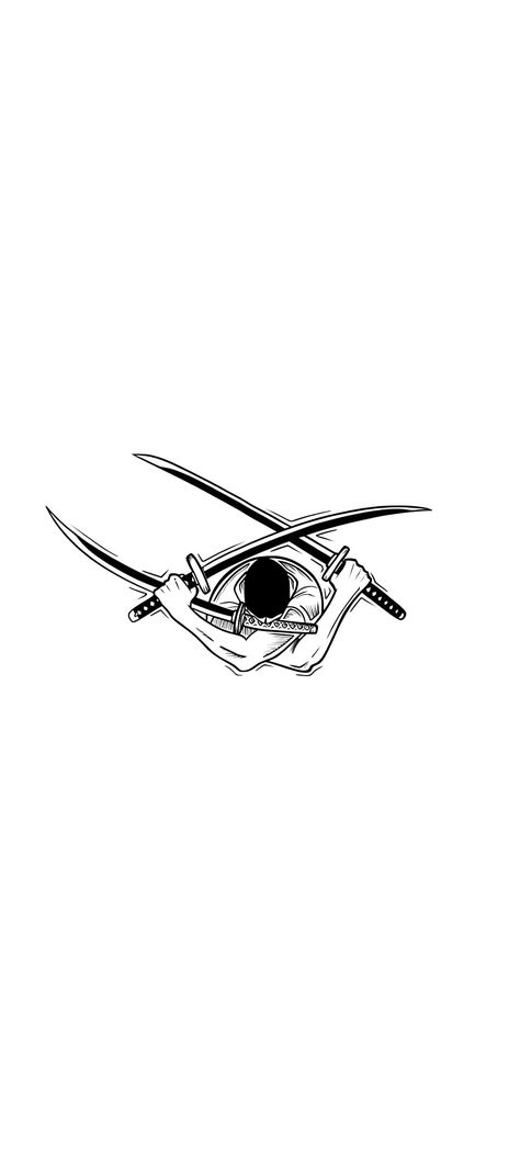 Small Zoro Tattoo, Zoro Tatoos Ideas, Roronoa Zoro Cool Wallpapers, Zoro Minimalist Wallpaper, One Piece Tattoo Ideas Minimalist, Zoro Swords Tattoo, Zoro Wallpapers Aesthetic, Roronoa Zoro Tattoo Design, One Piece Zoro Wallpapers