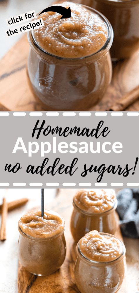 NO ADDED SUGAR Homemade Applesauce recipe is easy to make, vegan, paleo, gluten free and SO delicious! It's great for a snack, on top of oatmeal, in smoothies or to use for baking! #krollskorner #applesauce #easy #apples #homemade #snack #vegan #glutenfree Best Apples For Applesauce, Apples For Applesauce, Homemade Applesauce Recipe, Homemade Applesauce Recipes, Applesauce Recipe, Pancake Toppings, Apple Sauce Recipes, Homemade Applesauce, Unsweetened Applesauce