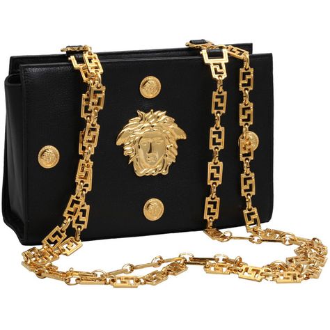 VINTAGE GIANNI VERSACE COUTURE MEDUSA BAG "THE WOLF OF WALL STREET"... ❤ liked on Polyvore featuring home, home decor, versace home decor, vintage home accessories, vintage home decor and versace Handbags Australia, The Wolf Of Wall Street, Versace Bag, Expensive Bag, Versace Handbags, Wolf Of Wall Street, Versace Couture, Rock Outfits, Versace Bags