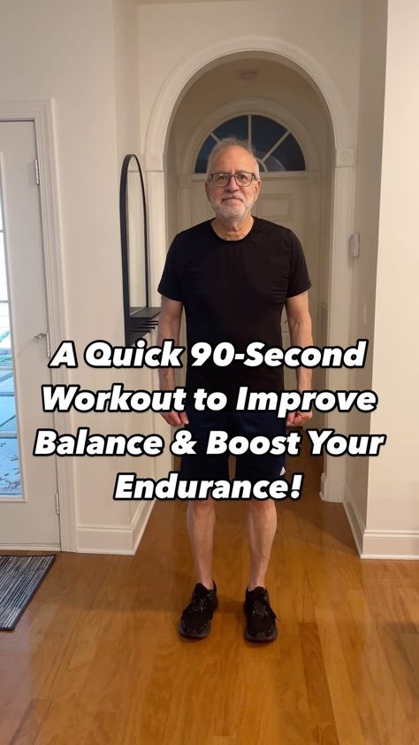 Mitch | 70 y/o Senior Fitness Trainer | Improve your balance by doing these 3 low-impact cardio movements. You can do these movements throughout the day to stay active & strong!… | Instagram Balance Excersize, Senior Balance Exercises, Exercises For Balance, Balance Exercises For Seniors, Improve Balance Exercises, Leg Strengthening Exercises, Knee Pain Exercises, Yoga For Seniors, Low Impact Cardio