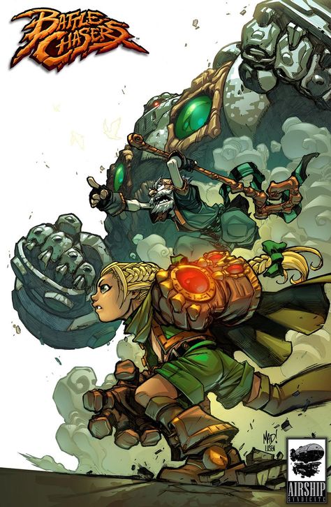 Battle Chasers, Battle Art, Spawn Comics, 2d Cartoon, Book Reference, Joe Madureira, Cartoon Drawing, Image Comics, Dota 2